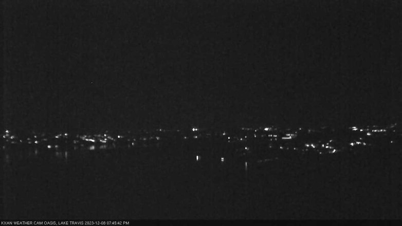 Lake Travis webcam, December 8, 2023 7:45 PM CT