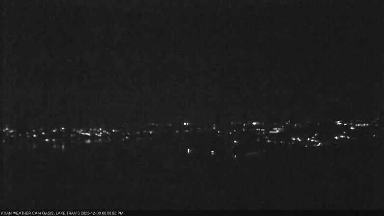 Lake Travis webcam, December 8, 2023 8:00 PM CT
