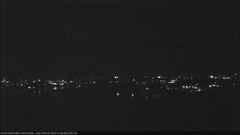 Lake Travis webcam, December 8, 2023 8:25 PM CT