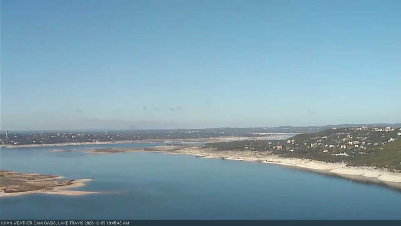 Lake Travis webcam, December 9, 2023 10:45 AM CT