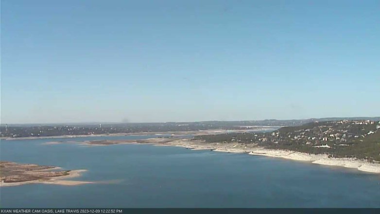 Lake Travis webcam, December 9, 2023 12:25 PM CT