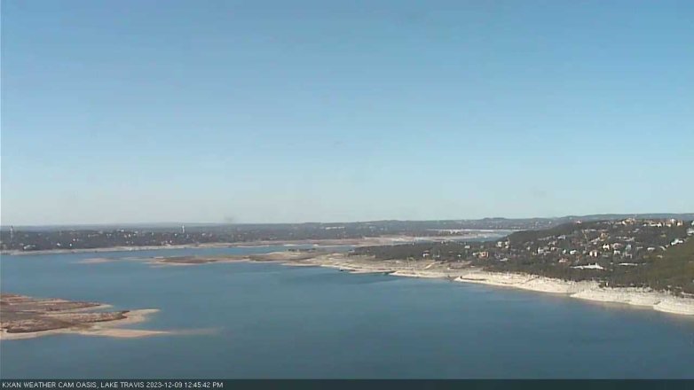 Lake Travis webcam, December 9, 2023 12:45 PM CT