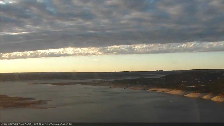Lake Travis webcam, December 9, 2023 5:00 PM CT