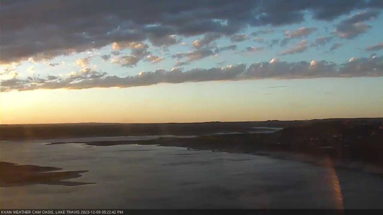 Lake Travis webcam, December 9, 2023 5:25 PM CT