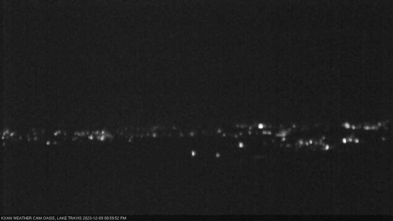 Lake Travis webcam, December 9, 2023 9:00 PM CT