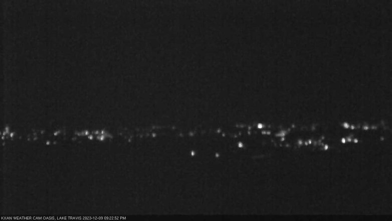 Lake Travis webcam, December 9, 2023 9:25 PM CT