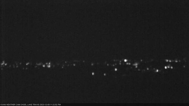 Lake Travis webcam, December 9, 2023 11:25 PM CT