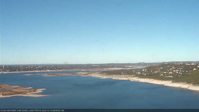 Lake Travis webcam, December 10, 2023 9:00 AM CT