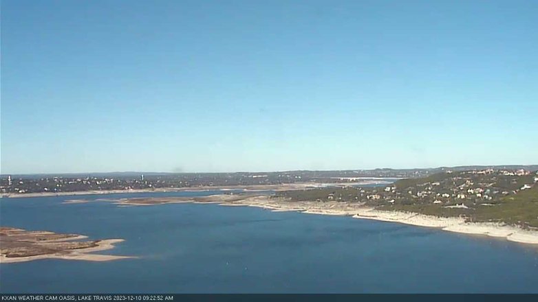 Lake Travis webcam, December 10, 2023 9:25 AM CT
