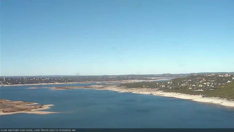 Lake Travis webcam, December 10, 2023 9:45 AM CT