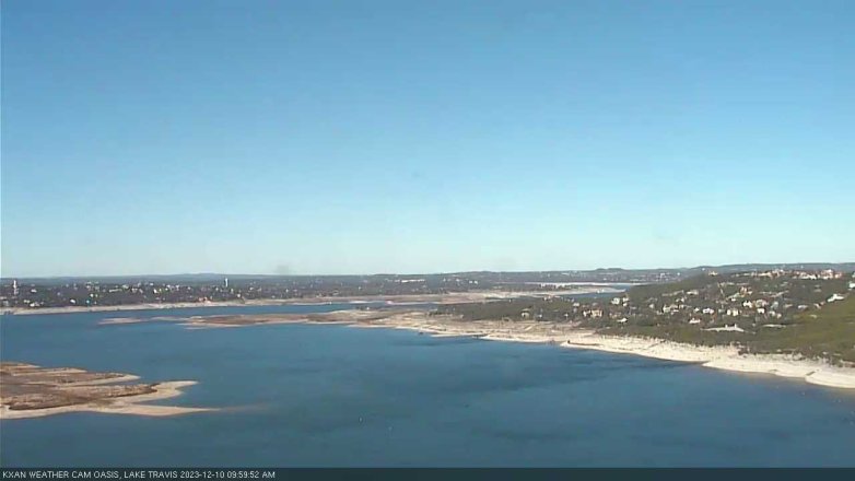 Lake Travis webcam, December 10, 2023 10:00 AM CT