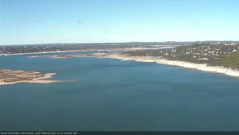 Lake Travis webcam, December 10, 2023 10:45 AM CT