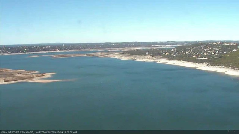 Lake Travis webcam, December 10, 2023 11:25 AM CT