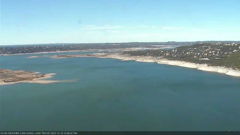 Lake Travis webcam, December 10, 2023 12:45 PM CT