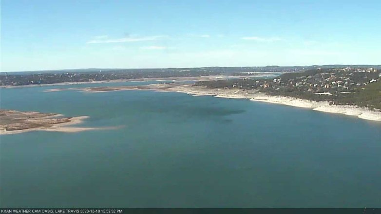 Lake Travis webcam, December 10, 2023 1:00 PM CT