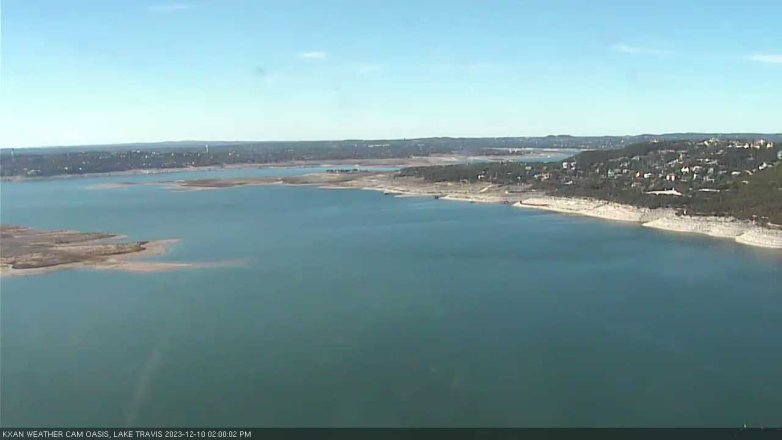 Lake Travis webcam, December 10, 2023 2:00 PM CT
