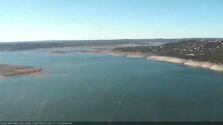 Lake Travis webcam, December 10, 2023 3:00 PM CT