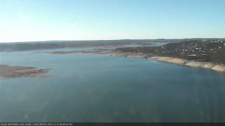 Lake Travis webcam, December 10, 2023 3:45 PM CT