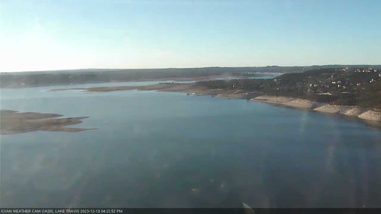 Lake Travis webcam, December 10, 2023 4:25 PM CT
