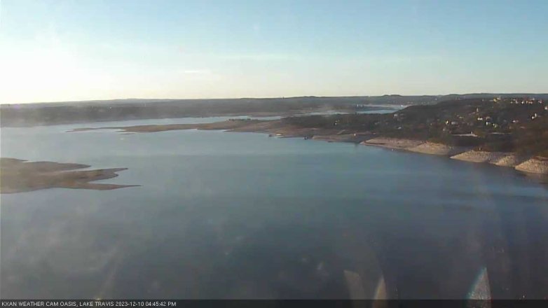Lake Travis webcam, December 10, 2023 4:45 PM CT