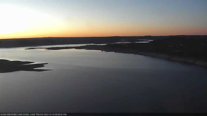 Lake Travis webcam, December 10, 2023 5:45 PM CT
