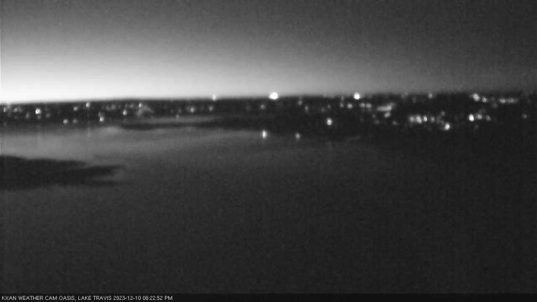 Lake Travis webcam, December 10, 2023 6:25 PM CT