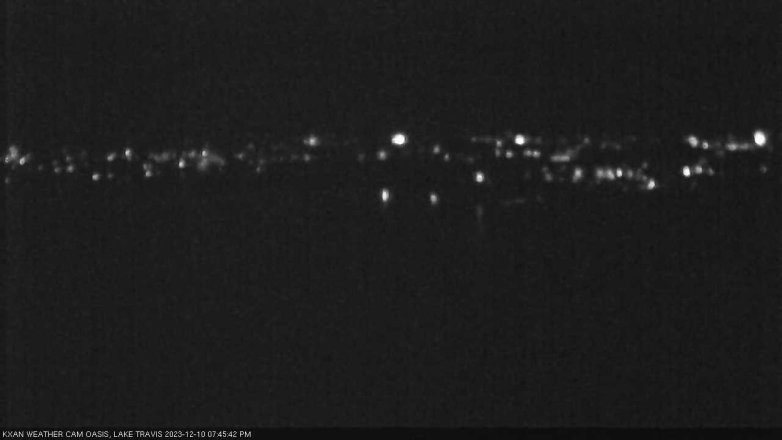 Lake Travis webcam, December 10, 2023 7:45 PM CT