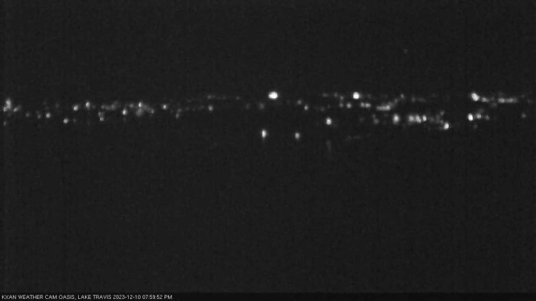 Lake Travis webcam, December 10, 2023 8:00 PM CT