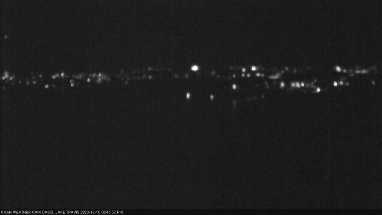Lake Travis webcam, December 10, 2023 8:45 PM CT