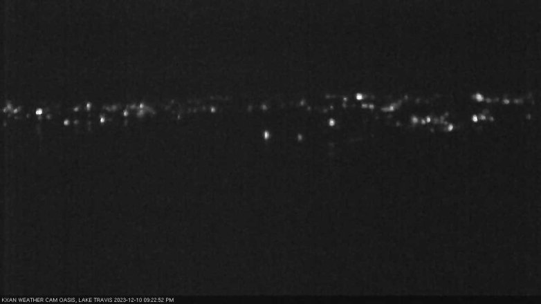 Lake Travis webcam, December 10, 2023 9:25 PM CT