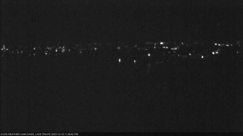 Lake Travis webcam, December 10, 2023 11:45 PM CT
