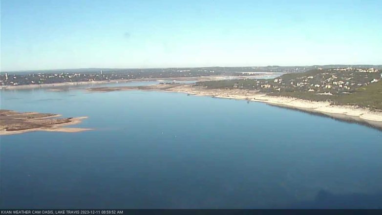 Lake Travis webcam, December 11, 2023 9:00 AM CT