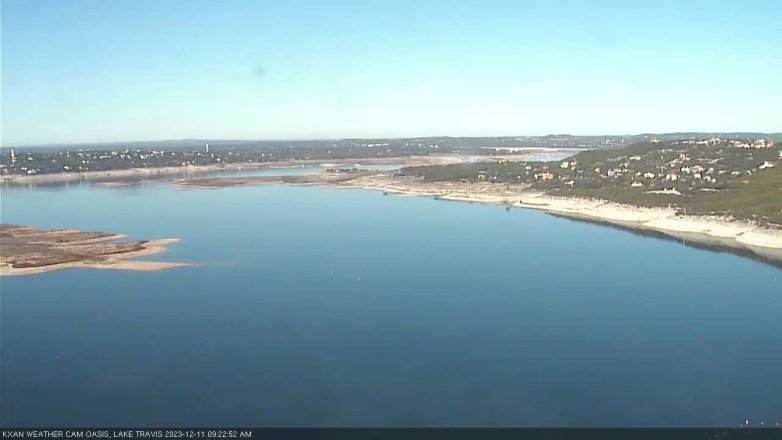 Lake Travis webcam, December 11, 2023 9:25 AM CT