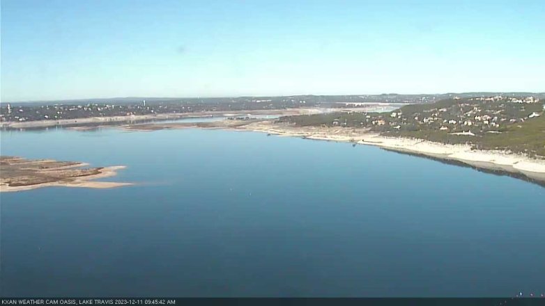 Lake Travis webcam, December 11, 2023 9:45 AM CT