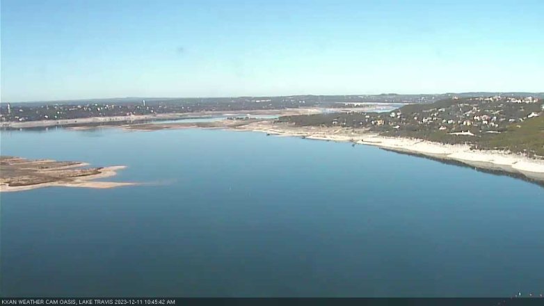 Lake Travis webcam, December 11, 2023 10:45 AM CT