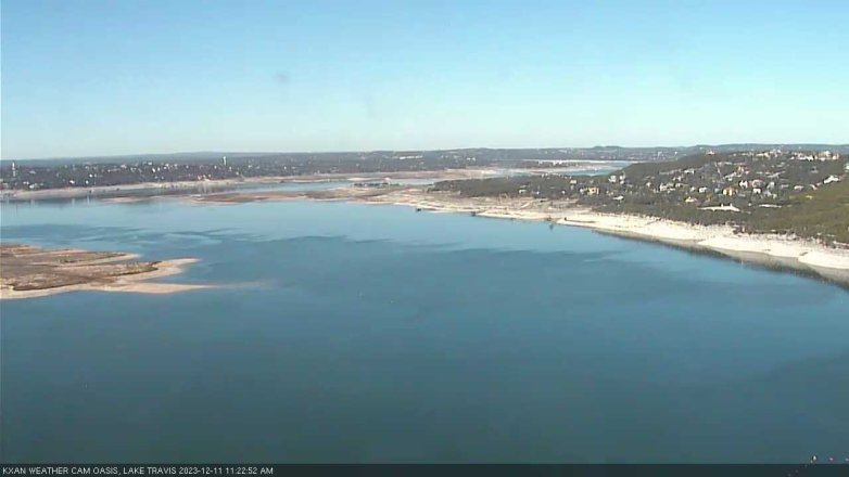 Lake Travis webcam, December 11, 2023 11:25 AM CT