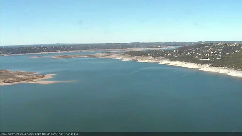 Lake Travis webcam, December 11, 2023 12:45 PM CT
