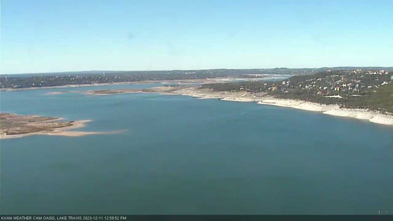 Lake Travis webcam, December 11, 2023 1:00 PM CT