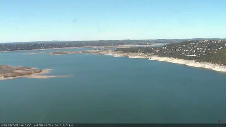 Lake Travis webcam, December 11, 2023 1:25 PM CT