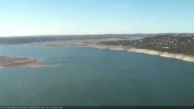 Lake Travis webcam, December 11, 2023 2:45 PM CT