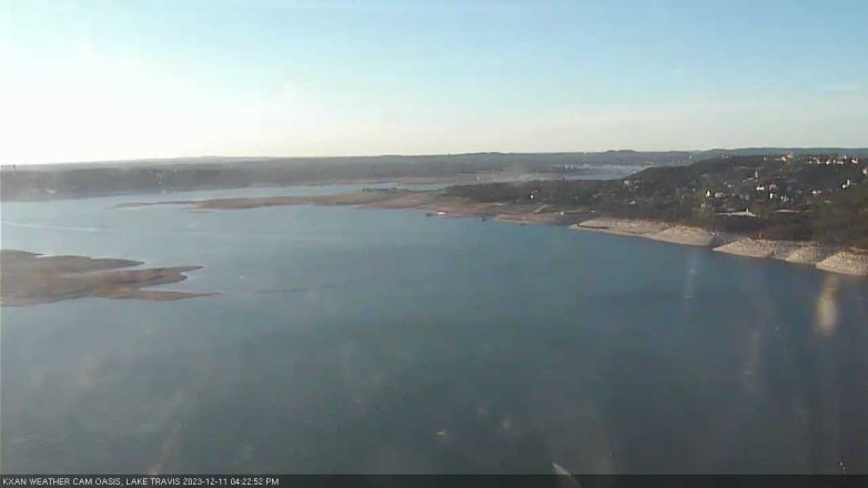 Lake Travis webcam, December 11, 2023 4:25 PM CT