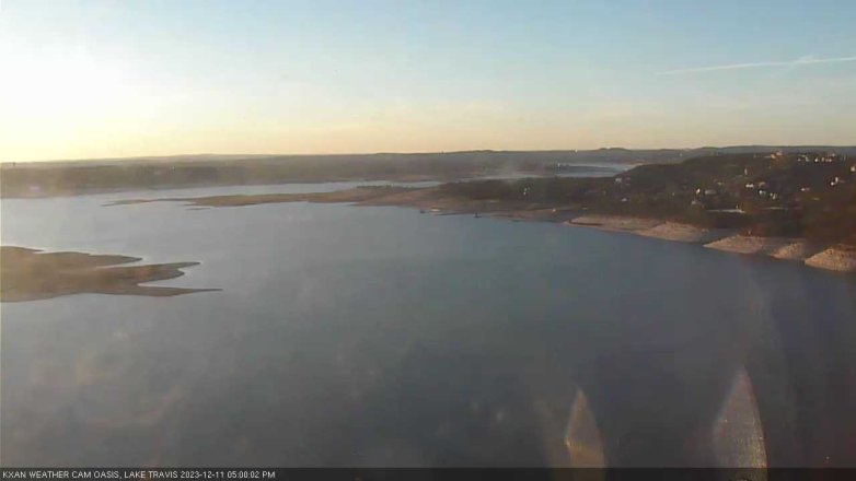 Lake Travis webcam, December 11, 2023 5:00 PM CT