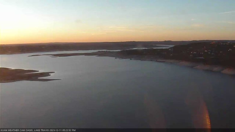 Lake Travis webcam, December 11, 2023 5:25 PM CT