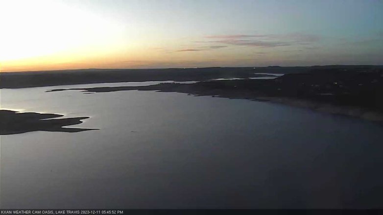 Lake Travis webcam, December 11, 2023 5:45 PM CT