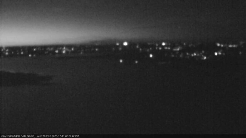 Lake Travis webcam, December 11, 2023 6:25 PM CT