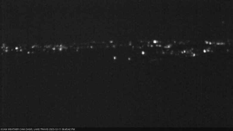 Lake Travis webcam, December 11, 2023 6:45 PM CT