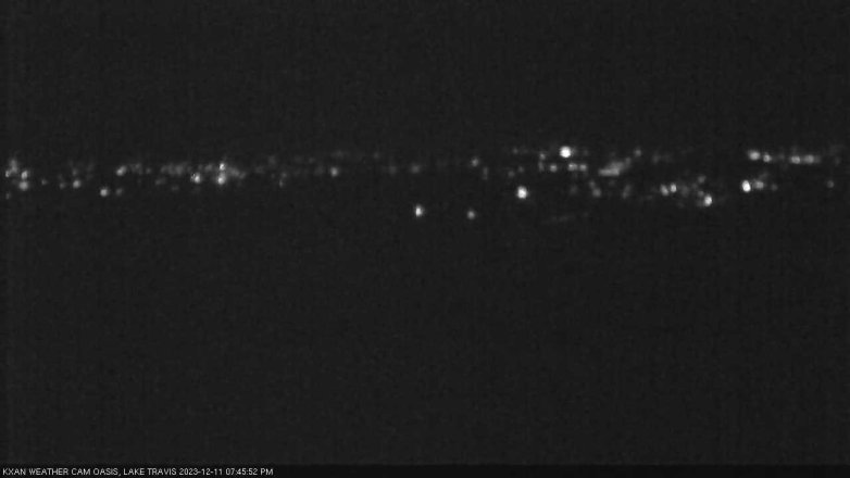 Lake Travis webcam, December 11, 2023 7:45 PM CT