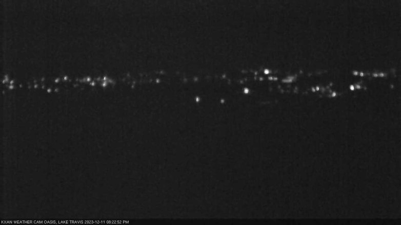 Lake Travis webcam, December 11, 2023 8:25 PM CT