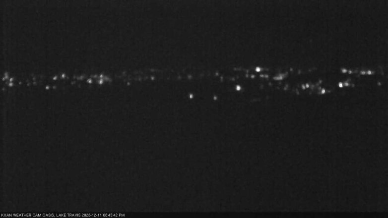 Lake Travis webcam, December 11, 2023 8:45 PM CT