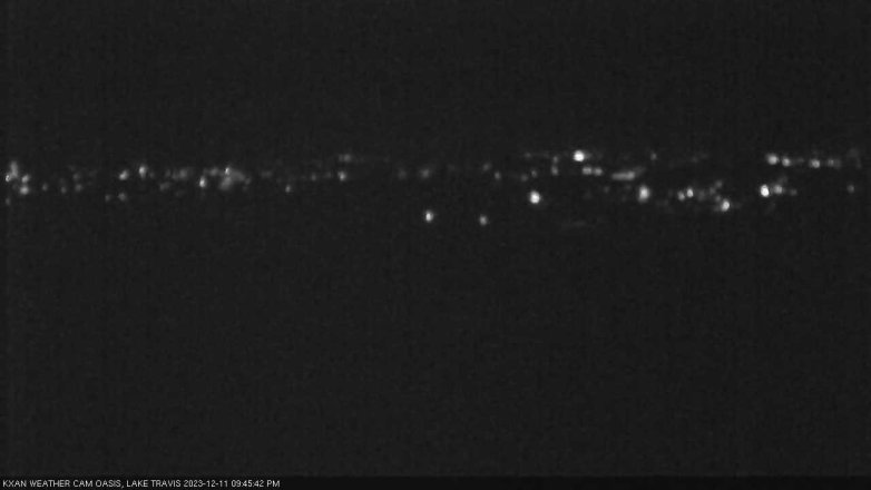 Lake Travis webcam, December 11, 2023 9:45 PM CT